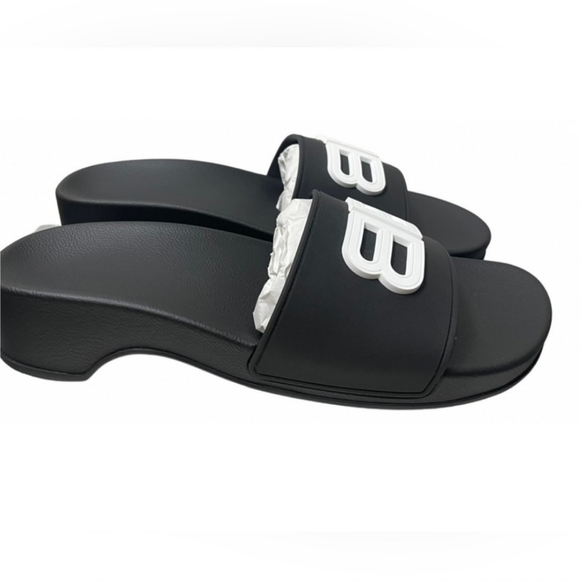 Balenciaga wedge pool slides Sz38 - Picture 6 of 6